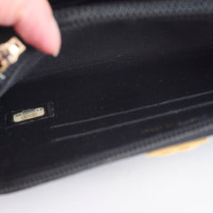 Chanel Boy Zip Around Wallet Black