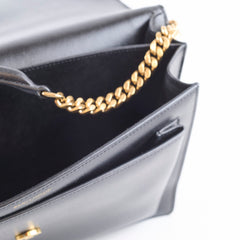 Saint Laurent Large Sunset Bag Black