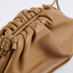 Bottega Veneta Mini Pouch Bag Tan Brown