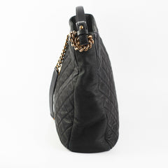 Chanel Caviar Country Chic Hobo Black