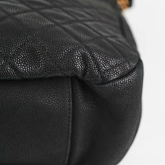 Chanel Caviar Country Chic Hobo Black