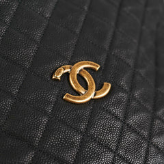 Chanel Caviar Country Chic Hobo Black