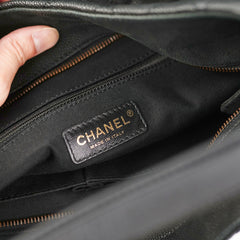 Chanel Caviar Country Chic Hobo Black
