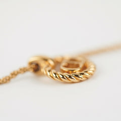 Chrisitan Dior Gold Logo Necklace Costume Jewellery