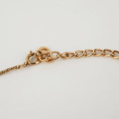 Chrisitan Dior Gold Logo Necklace Costume Jewellery