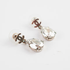 Chanel Logo Drop Jewel Earrings Costume Jewellery