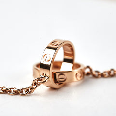 ITEM 23 - Cartier Baby Love Pink Gold Necklace 2022