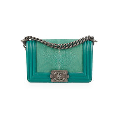 Chanel Small Turqoise Stingray Boy