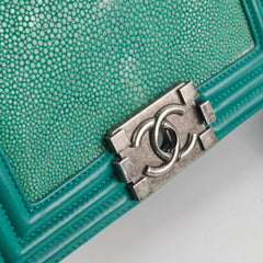 Chanel Small Turqoise Stingray Boy