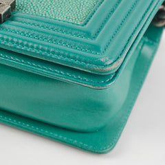 Chanel Small Turqoise Stingray Boy