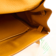 Hermes Kelly 35 Clemence Moutarde- P Square