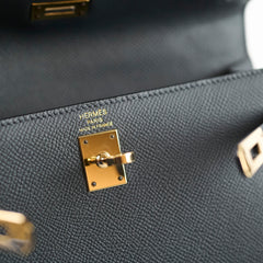Hermes Kelly 25 Epsom Gris Misty W Stamp 2024