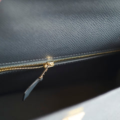 Hermes Kelly 25 Epsom Gris Misty W Stamp 2024