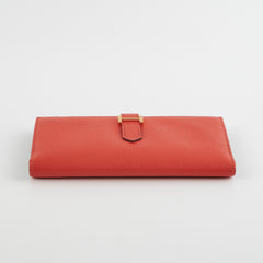 Hermes Bearn Red Wallet