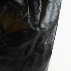 Chanel Small 22 Bag Black Goatskin
