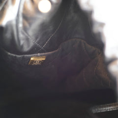 Chanel Small 22 Bag Black Goatskin