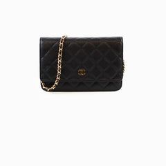 Chanel Caviar WOC Wallet On Chain Black