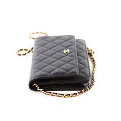 Chanel Caviar WOC Wallet On Chain Black