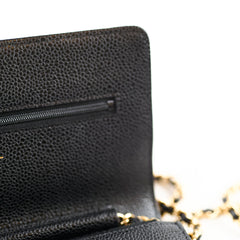 Chanel Caviar WOC Wallet On Chain Black