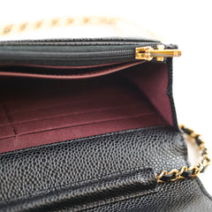 Chanel Caviar WOC Wallet On Chain Black