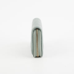 Chanel Blue/Grey Zipper Card Holder