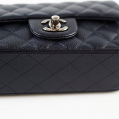 Chanel Mini Rectangular Caviar Dark Navy