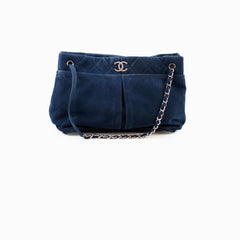 Chanel Blue Calfskin Tote