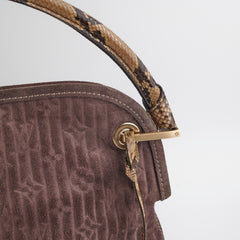 Louis Vuitton Monogram Suede Python Whisper Bag