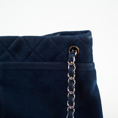 Chanel Blue Calfskin Tote