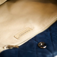 Chanel Blue Calfskin Tote