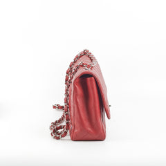 Chanel Classic Jumbo Single Flap Caviar Red - Series 12