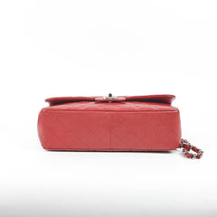 Chanel Classic Jumbo Single Flap Caviar Red - Series 12