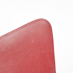 Chanel Classic Jumbo Single Flap Caviar Red - Series 12