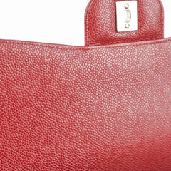Chanel Classic Jumbo Single Flap Caviar Red - Series 12