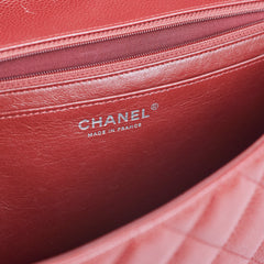 Chanel Classic Jumbo Single Flap Caviar Red - Series 12