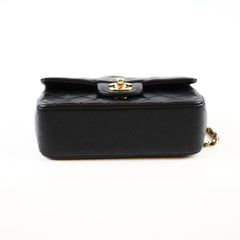 Chanel Mini Rectangular Top Handle Black Lambskin CGHW