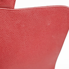 Chanel Classic Jumbo Single Flap Caviar Red - Series 12