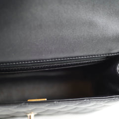 Chanel Mini Rectangular Top Handle Black Lambskin CGHW