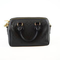 Louis Vuitton Speedy Bandoulière 20 Black Empreinte Leather