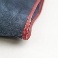 Gucci Rajah Suede Navy Shoulder Tote