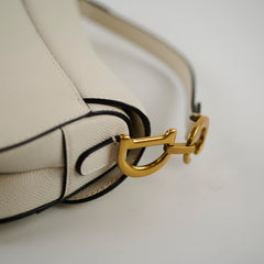 Christian Dior Saddle Mini Ivory