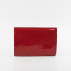 Louis Vuitton Louise MM Red Vernis Clutch