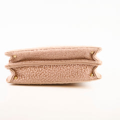 Fendi Peekaboo Shearling Medium Light Pink
