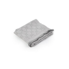 Gucci GG Supreme Wool Scarf Grey
