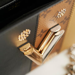 Louis Vuitton Twist MM Black / Monogram / Gold