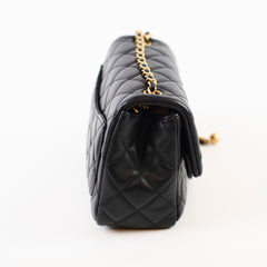 Chanel Pearl Crush Black Lambskin GHW Microchip