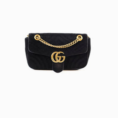 Gucci Small GG Marmont Velvet Black