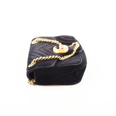 Gucci Small GG Marmont Velvet Black