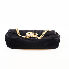 Gucci Small GG Marmont Velvet Black