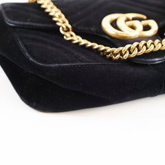 Gucci Small GG Marmont Velvet Black